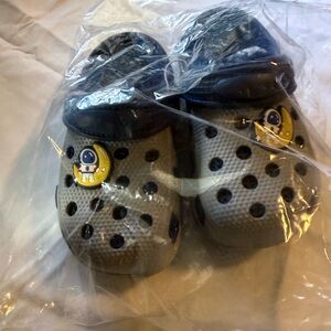 Gray Kids Shoes with Astronaut Design